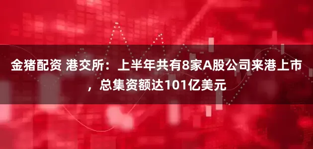 金猪配资 港交所：上半年共有8家A股公司来港上市，总集资额达101亿美元